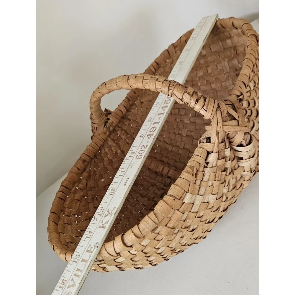 Mid Size Woven Split Ash Melon Basket 15